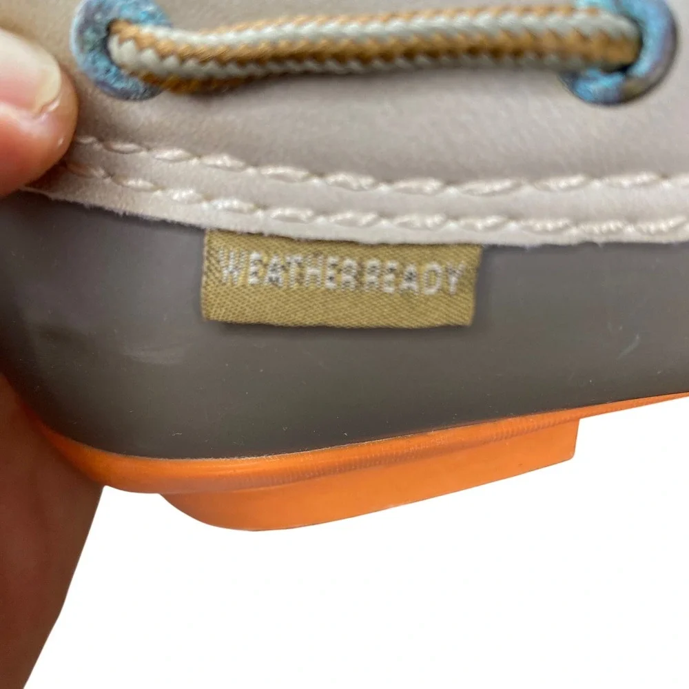 JBU Jambu Gwen Weather‎ Ready Women Duck Shoes Grey Orange Faux Fur Lined 8